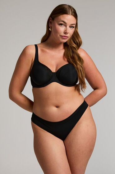 Hunkemöller Brasiliansk trusse Mesh Sort