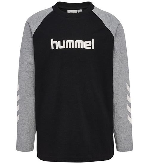 Hummel Bluse - hmlJR Logo - Sort/Gråmeleret
