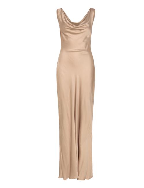Malina | Leah Cowl Neck Satin Maxi Dress | XS
