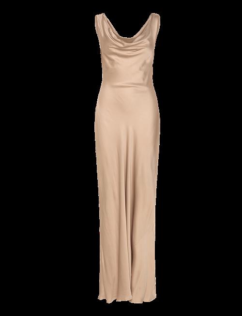 Malina | Leah Cowl Neck Satin Maxi Dress | L