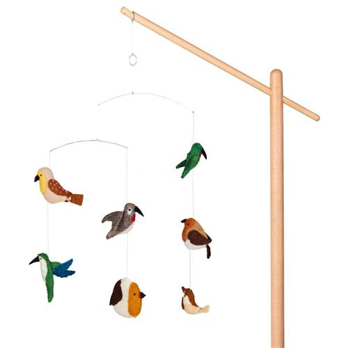 Quax Mobil Til Vuggen Birds  Multi  One Size  Creme  One Size  Drenge, Piger
