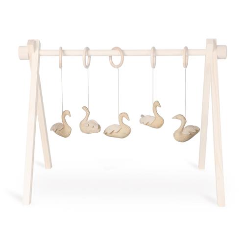 Quax Sæt Med 5 Stk. Aktivitetslegetøj Til Babygymnastik Swan  White One Size  Hvid  One Size  Drenge, Piger