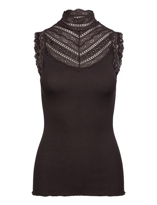 Rosemunde | Silk Top W/ Lace | XL