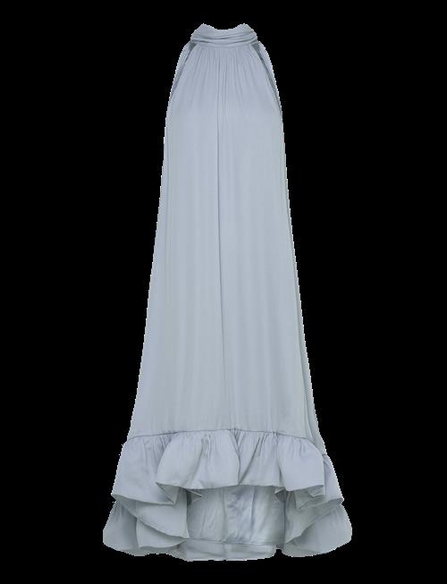Malina | Sabrina Halterneck Ruffled Midi Dress | XXS