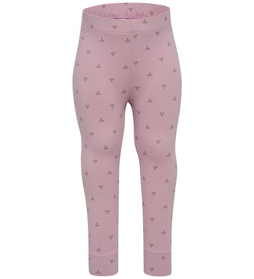 Hummel Leggings - hmlMini - Sea Fog m. Print