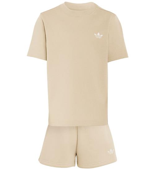 adidas Originals Shortssæt - T-shirt/Sweatshorts - Khaki Three