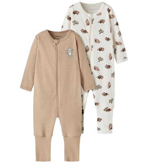 Name It Natdragt - NbnNightsuit - 2-pak - Jet Stream/Sesame