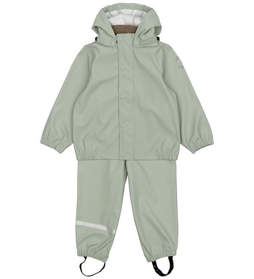 Mikk-Line X Kids-World Regntøj m. Seler - PU - Seagrass