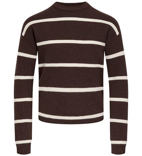 Kids Only Bluse - Strik - Short - KogFranca - Coffee Bean/SMALL