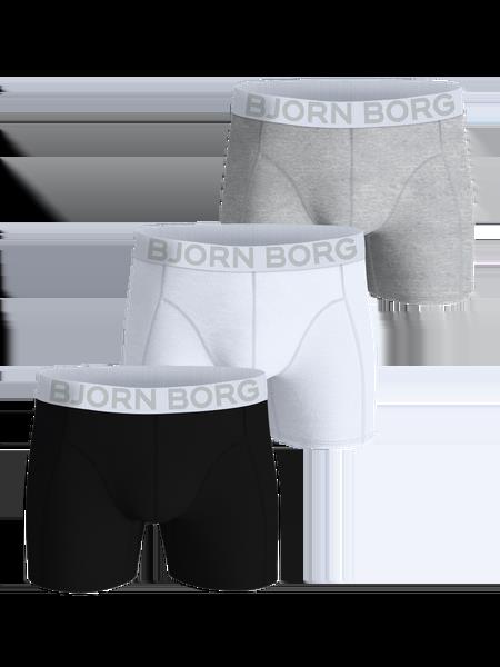 Björn Borg Organic Cotton Stretch Boxers 3-pack Sort, XXL