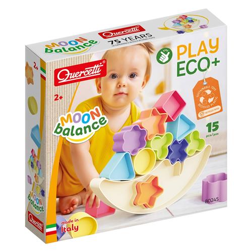Quercetti Moon Balance Balancelegetøj Multi  Multi-OS  Grøn  One Size 2+ Years Drenge, Piger