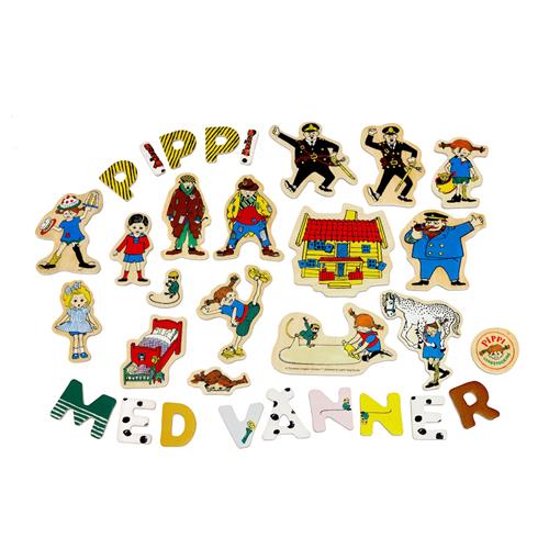 Micki Pippi Magnetbogstaver Og -tal Multi  Multi-OS  Rød  One Size 3+ Years Drenge, Piger
