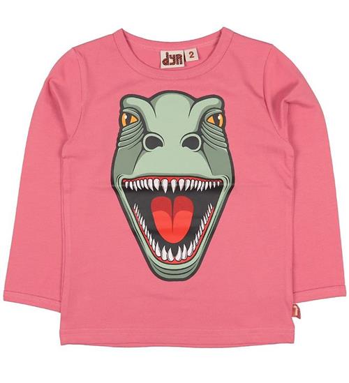 DYR Bluse - Roar T - Lyserød m. Dinosaurus