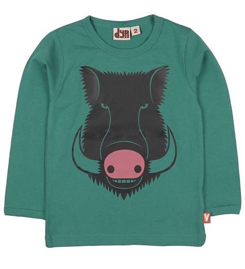 DYR Bluse - Roar T - Grøn m. Vildsvin