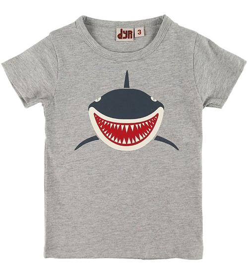 DYR T-shirt - Primate - Gråmeleret m. Haj