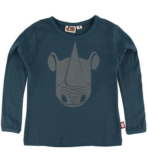 DYR Bluse - Mammal - Dark Ocean m. Næsehorn
