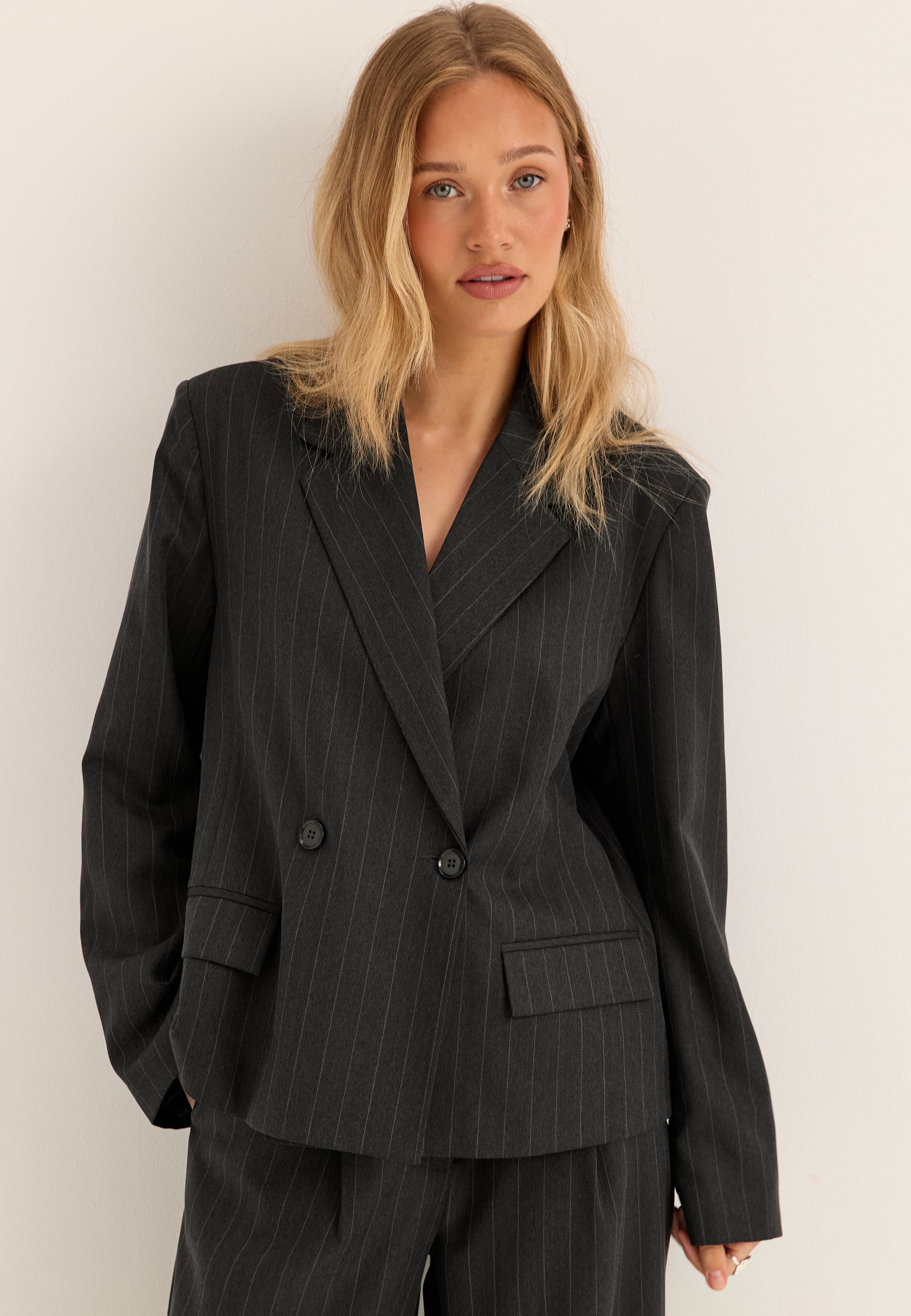 BUBBLEROOM Striped Blazer