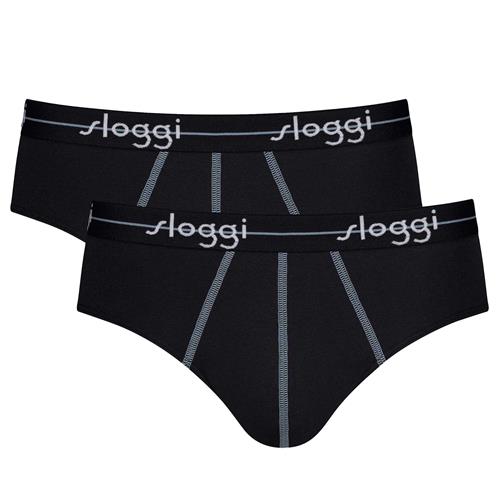 SLOGGI Slip 'Blue Start'  røgblå / sort / hvid