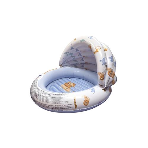Swim Essentials Babybassin Med Baldakin Wild Life  Wild Life 100 cm  Blå  100 cm 4- 12 Years Drenge, Piger