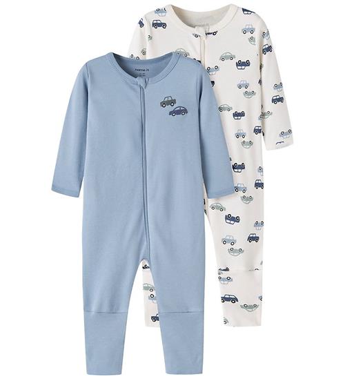 Name It Natdragter - NbmNightsuit - 2-pak - Jet Stream/Ashley Bl