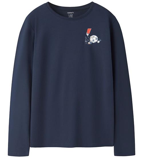 Name It Bluse - NkmVux - Navy Blazer/Red Card