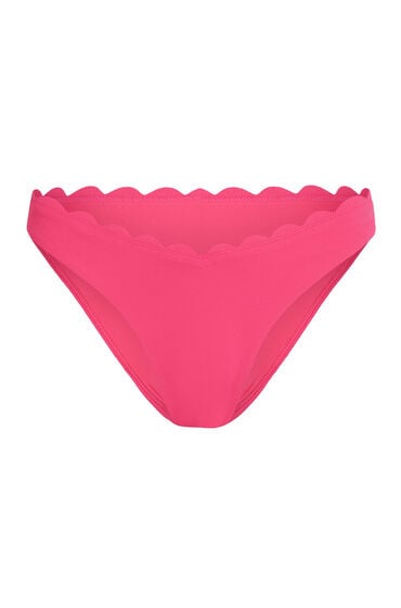 Hunkemöller Højskåret Bikinitrusse Scallop Lyserød