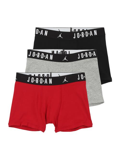 Jordan Underbukser  grå-meleret / brandrød / sort / hvid