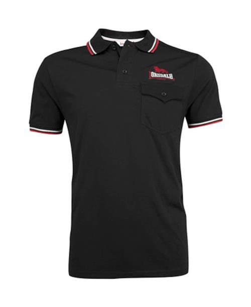 LONSDALE Bluser & t-shirts 'Lynton'  rød / sort / hvid