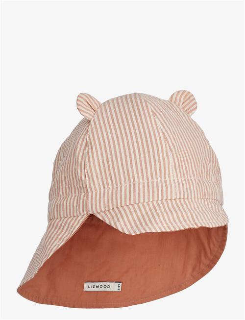 Se Liewood | Gorm Reversible Seersucker Sun Hat | 6-9M hos Booztlet