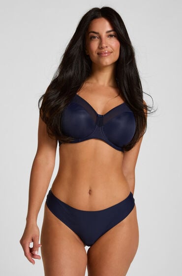 Hunkemöller Usynlig brasiliansk trusse Lace Back Blå