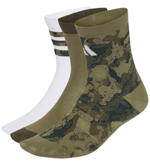 adidas Performance Strømper - 3-pak - YB CAMO - OLISTR/OLISTR/WH