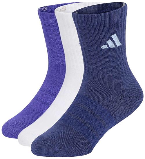 adidas Performance Strømper - 3-pak - Crew - Purpur/White/Dkblue