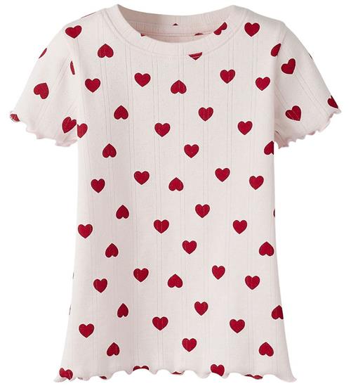 Name It T-shirt - Hulmønster - NmfHilary - Mauve Morn