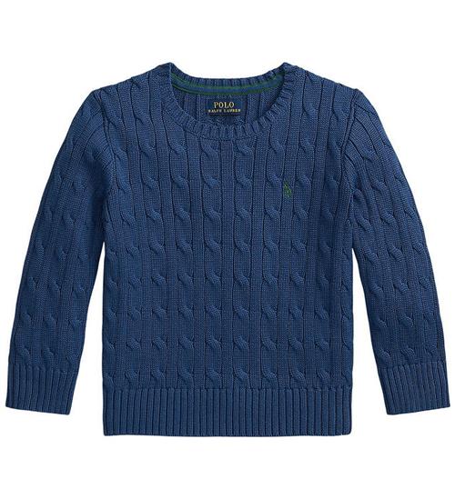 Polo Ralph Lauren Bluse - Strik - Cable - Dusty Azure