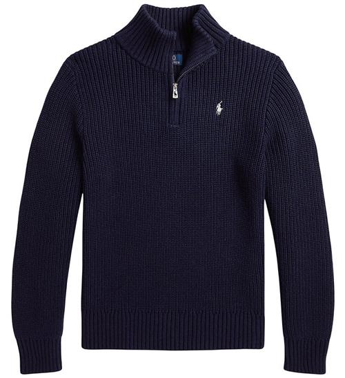 Polo Ralph Lauren Bluse - Strik - Half Zip - Refined Navy
