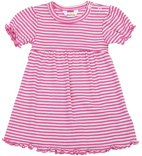 Joha Kjole - Rib - Uld/Silke - Off White/Pink