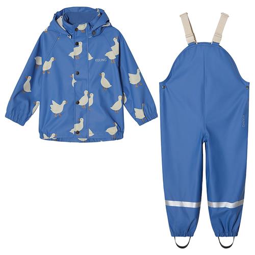 Kuling San Marino Uforet Regnsæt Nordic Blue Duck Nordic Blue Duck-74/80 cm  Blå  74/80 cm  Drenge, Piger