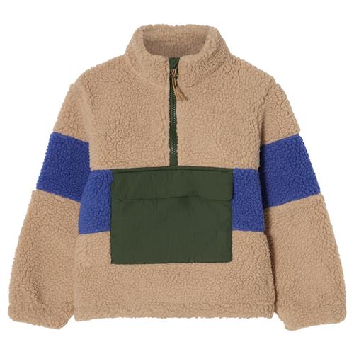Kuling Austin Pile Fleece-anorak Blocked  Blocked-116 cm  Beige  116 cm  Drenge, Piger