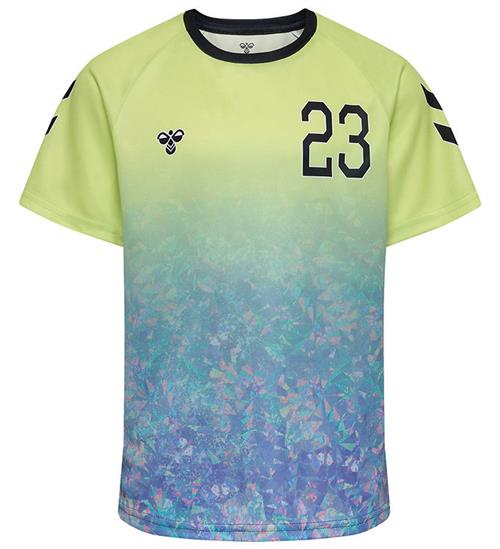Hummel T-Shirt - hmlSHIMMER - Shadow Lime/Sort