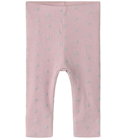Name It Leggings - Rib - NbfLona - Violet Ice