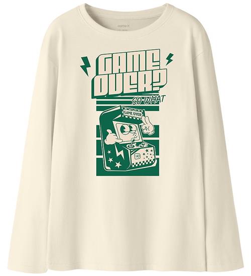 Name It Bluse - NkmVictor - Antique White/Game Over