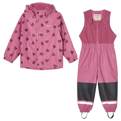 Kuling Ottawa Foret Regnsæt Mauve Hearts  122/128 cm  Lilla  122/128 cm  Drenge, Piger