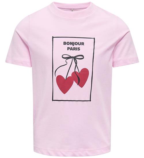 Kids Only T-shirt -KogLila - Pink Lady/bonjour