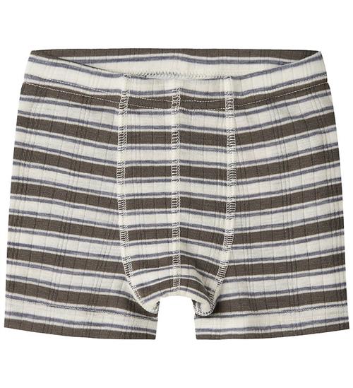 Name It Boxershorts - Uld - NmmWang - Snow White/MOREL/FOLKSTONE
