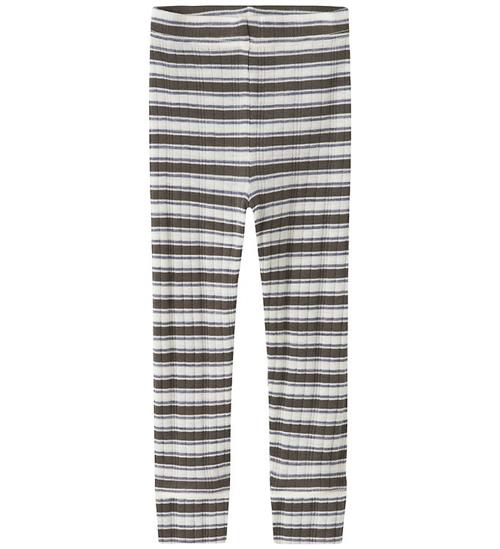 Name It Leggings - Uld - NmmWang - Snow White/MOREL/FOLKSTONE GR