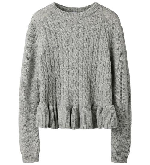 Name It Bluse - Strik - NkfLinda - Grey Melange