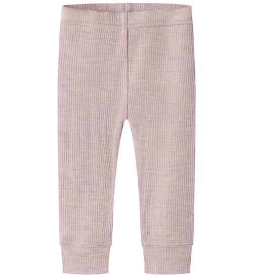 Name It Leggings - Uld - Rib - Noos - NbnWax - Violet Ice