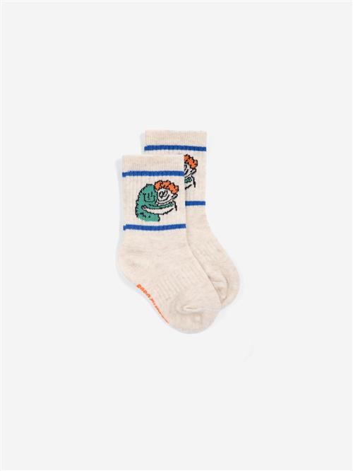 Bobo Choses Hug Hairy Monster Korte Sokker Offwhite  Offwhite 17-19 EU  Hvid  17-19 EU  Drenge, Piger