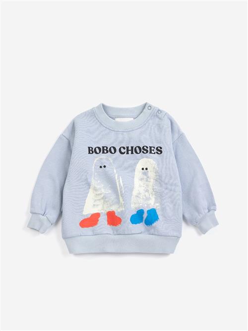 Bobo Choses Booty Ghosts Sweatshirt Light Blue  Light Blue 1 Y  Blå  1 år  Drenge, Piger