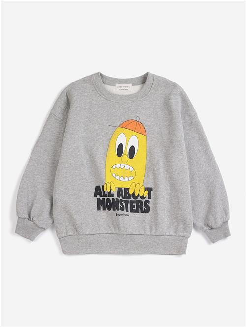 Bobo Choses Bigtooth Lemon Sweatshirt Light Heather Grey  Light Heather Grey 2-3 Y  Grå  2-3 år  Drenge
